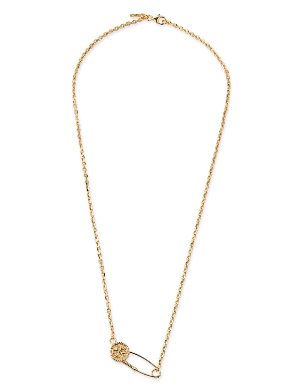 Emanuele Bicocchi Crest Pin Necklace In Gold