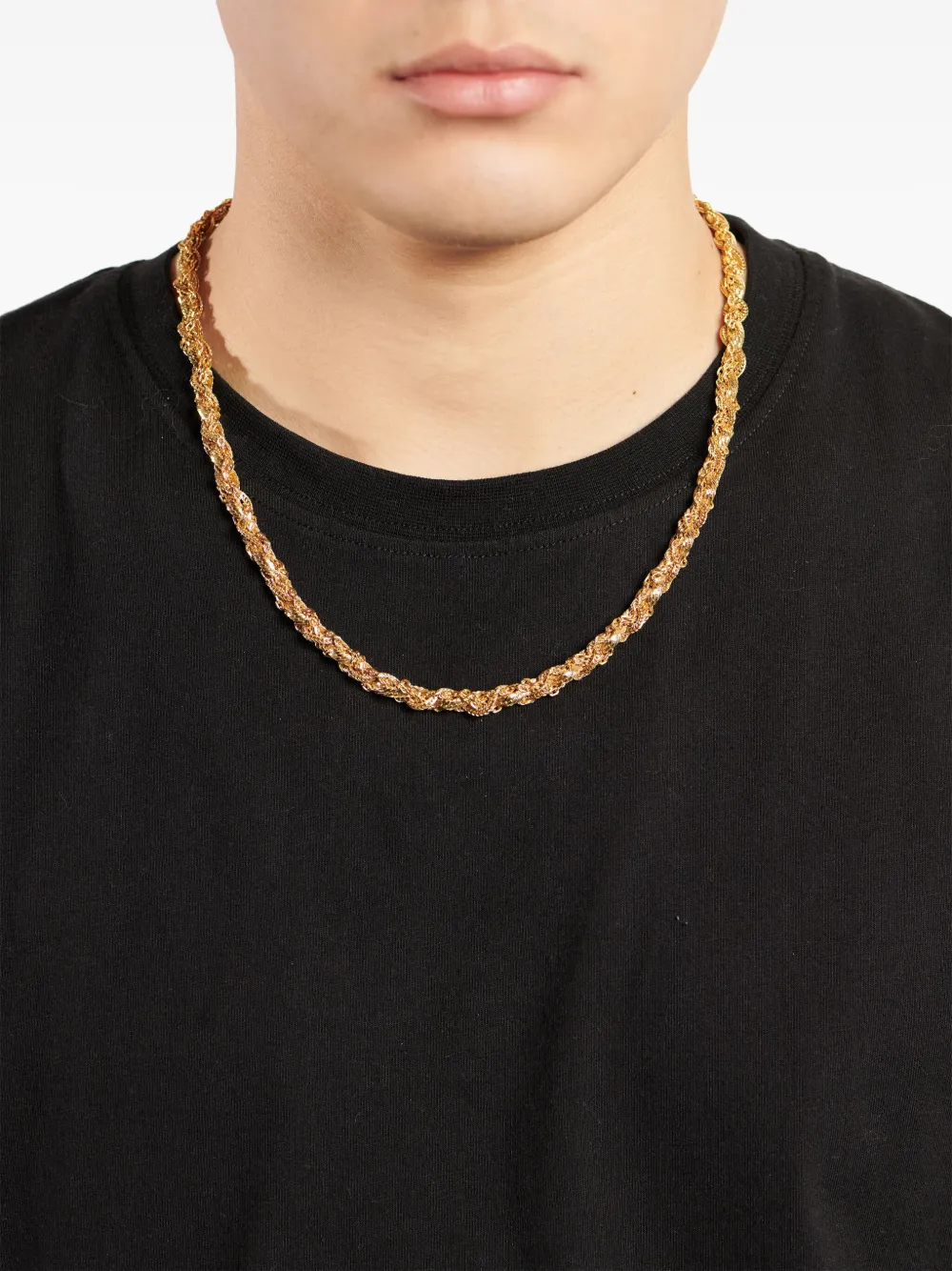 Emanuele Bicocchi Rope-chain Sterling-silver Necklace In 金色