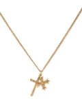 Emanuele Bicocchi crest and cross necklace - Gold