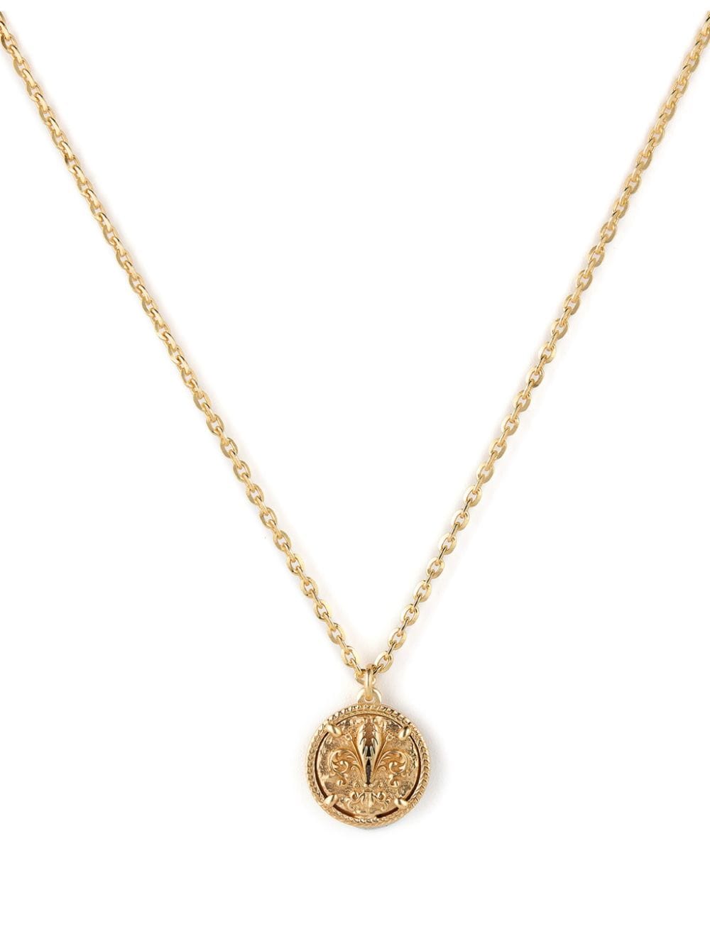 Emanuele Bicocchi Lily tag pendant necklace - Oro