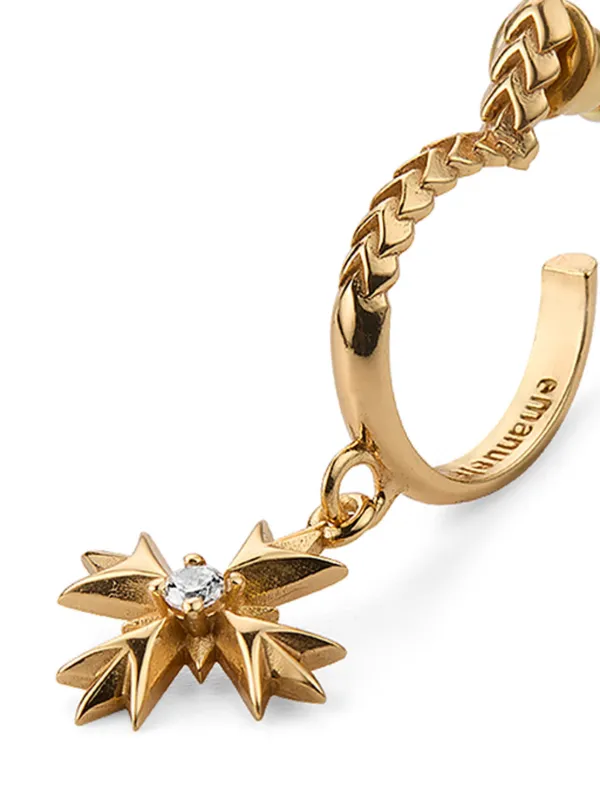 【関税込み】Emanuele Bicocchi ゴールド Bolt シングルピアス Emanuele Bicocchi EB Crest シングルピアス | ゴールドトーン