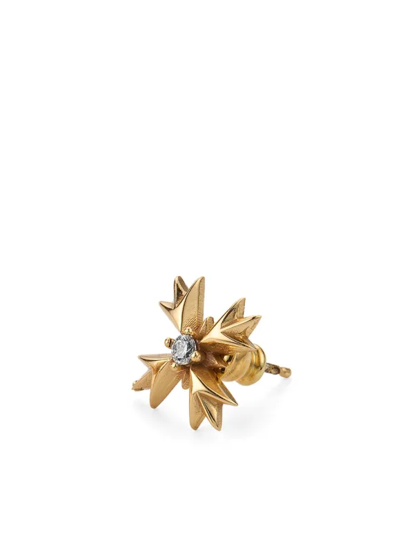 Emanuele Bicocchi Crest crystal-embellished Earring | Gold