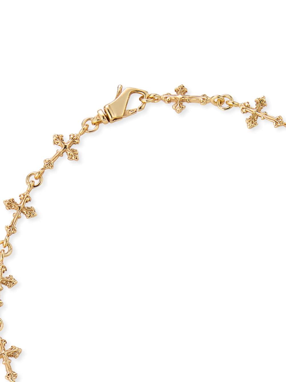 Shop Emanuele Bicocchi Multi-cross Avelli Necklace In Gold