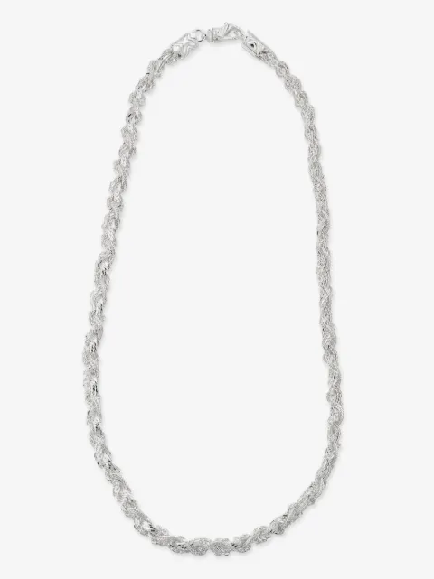 Emanuele Bicocchi rope-chain silver necklace