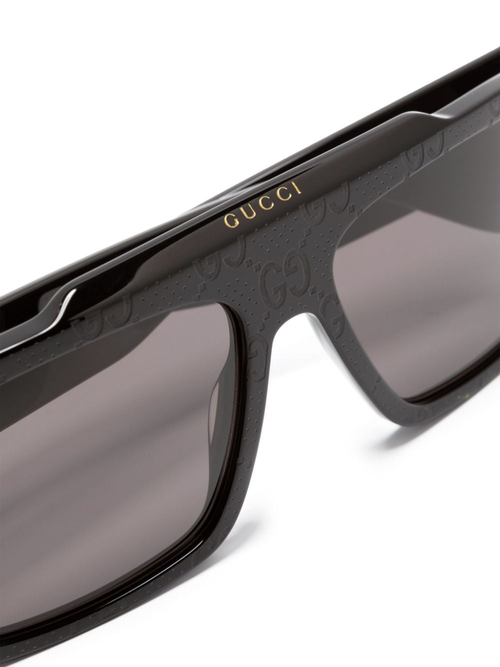 Gucci Eyewear GG Supreme zonnebril met oversized montuur Zwart