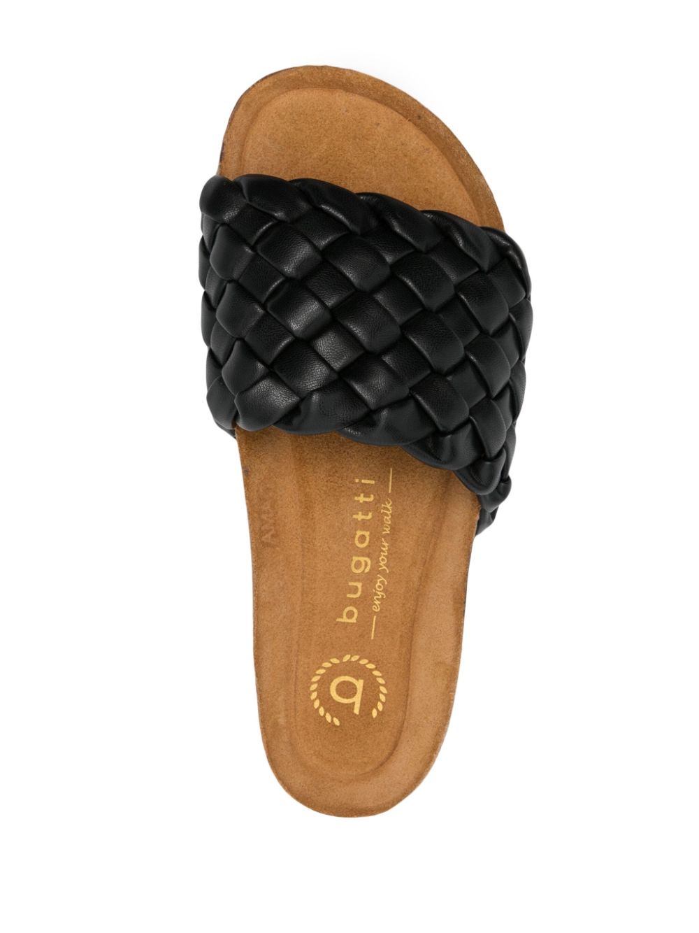 Shop Bugatti Bolli Revo Interwoven Slides In Black