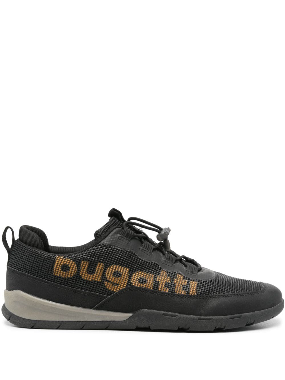 bugatti moresby panelled-design sneakers - noir