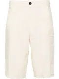 Zegna drawstring-waist linen shorts - Neutrals