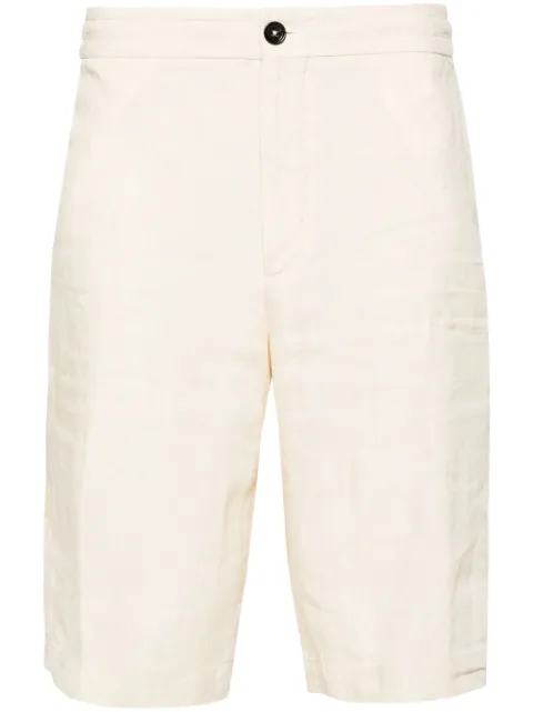 Zegna drawstring-waist linen shorts