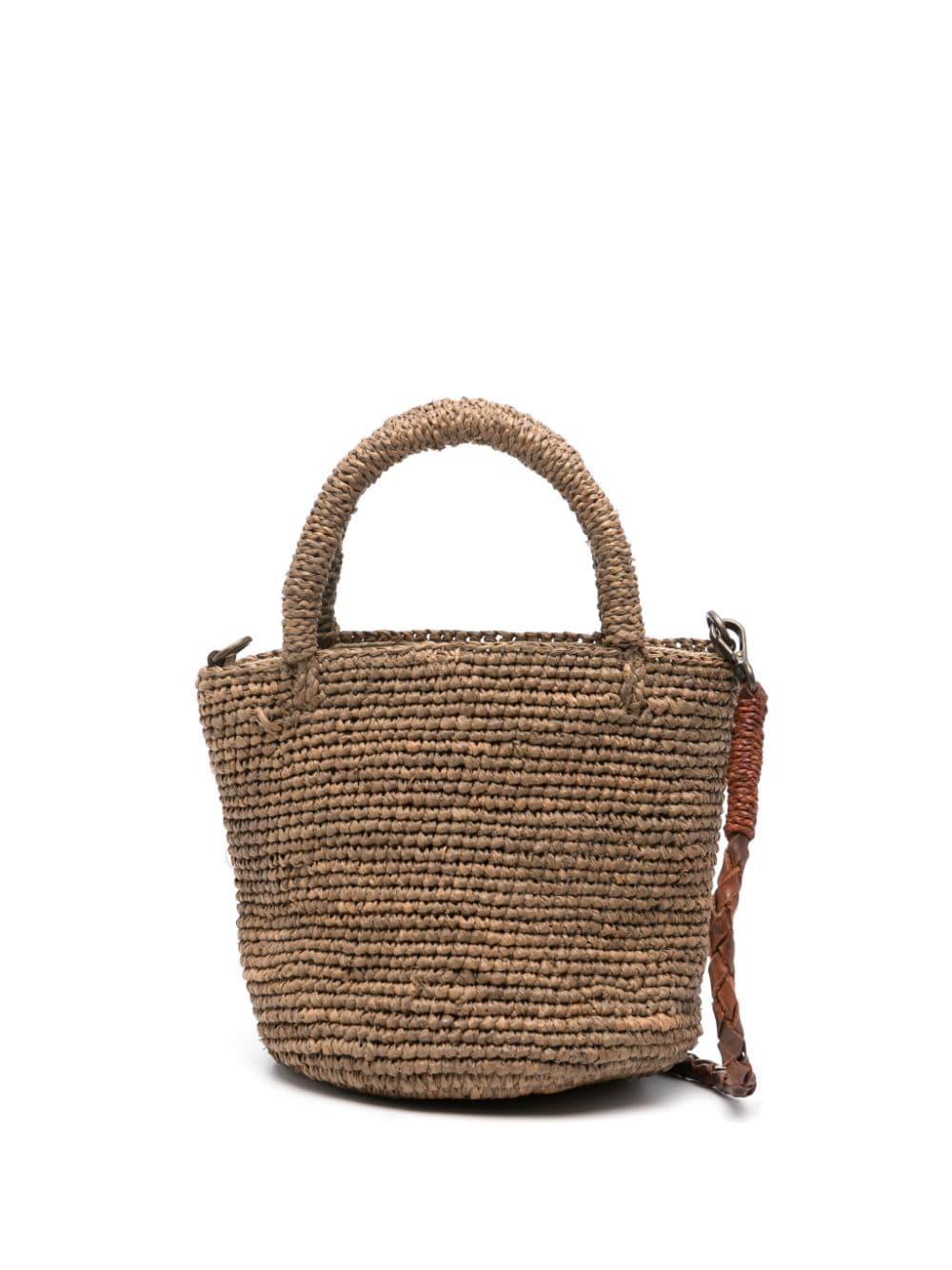 IBELIV Garana raffia mini-tas Beige