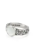 Emanuele Bicocchi arabesque engraved chevalier ring - Silver