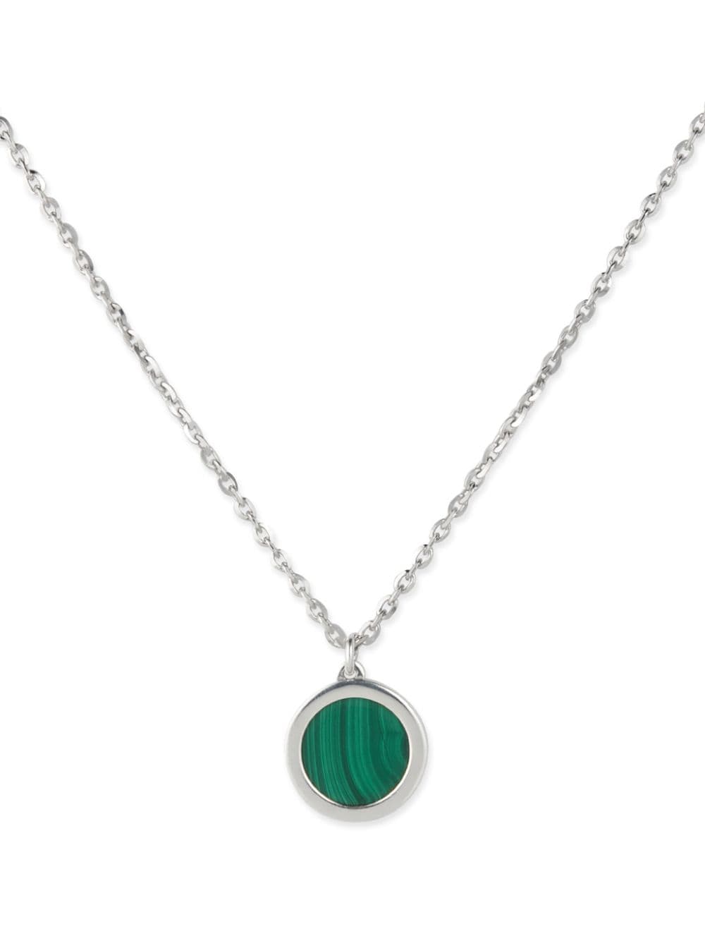 Shop Emanuele Bicocchi Malachite-pendant Silver Necklace