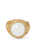 Emanuele Bicocchi arabesque engraved sovereign ring - Gold