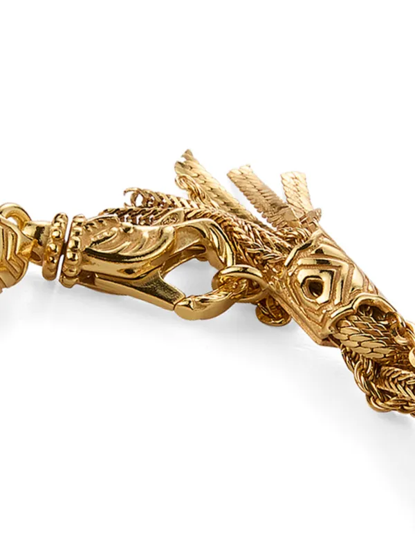 Emanuele Bicocchi Medium Round Braid Bracelet | Gold | FARFETCH AO