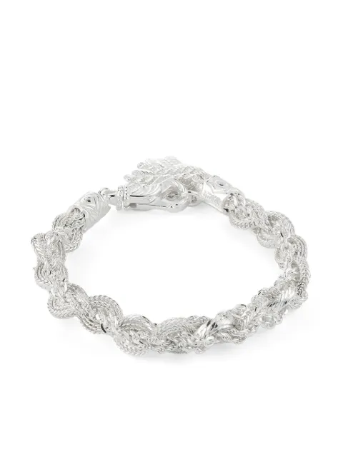 Emanuele Bicocchi pulsera mediana con diseño trenzado