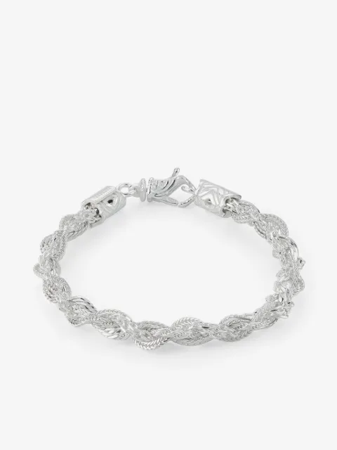 Emanuele Bicocchi rope-chain silver bracelet