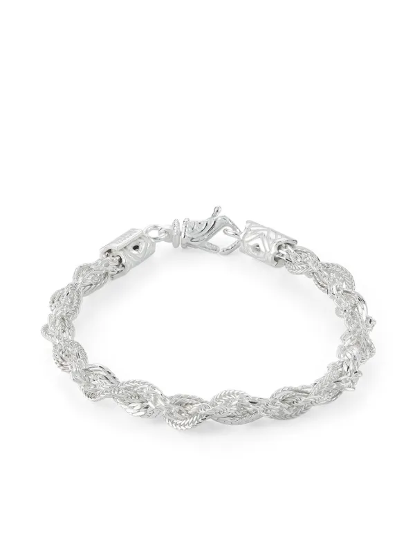 Emanuele Bicocchi Zilveren Armband Met Touw | Zilver | FARFETCH NL