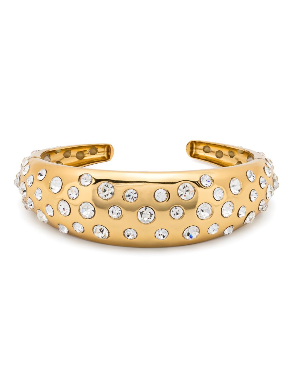 Blumarine Crystal-embellished Choker Necklace In Gold