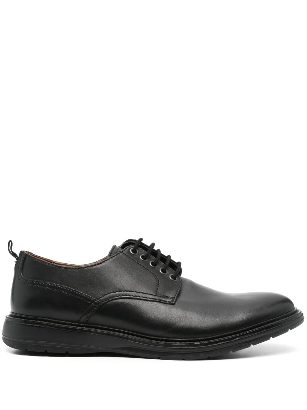 Clarks Chantry Walk Leather Derby Shoes In Black