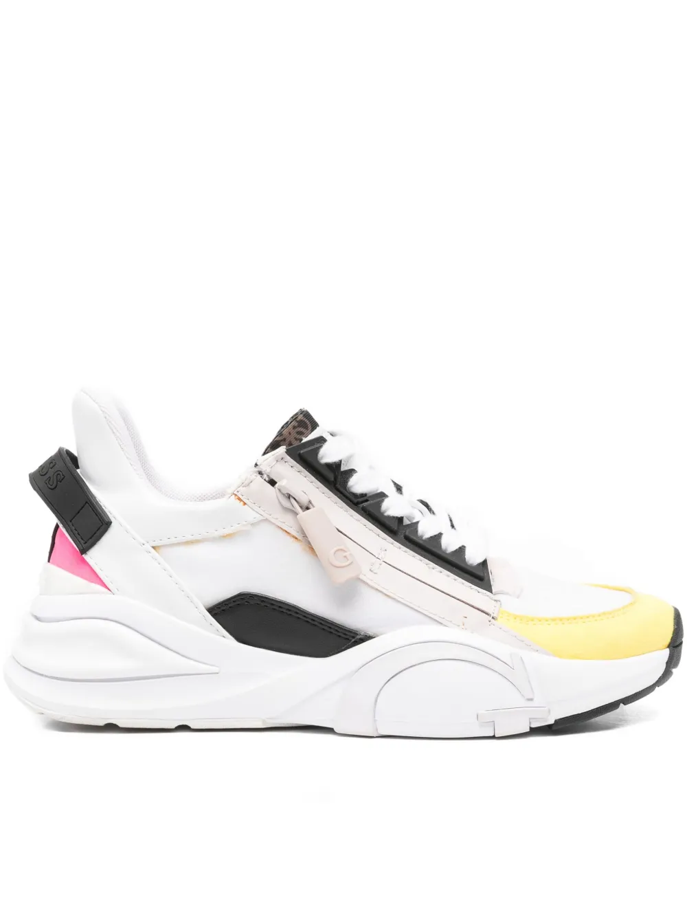 GUESS USA zip-detail panelled sneakers White