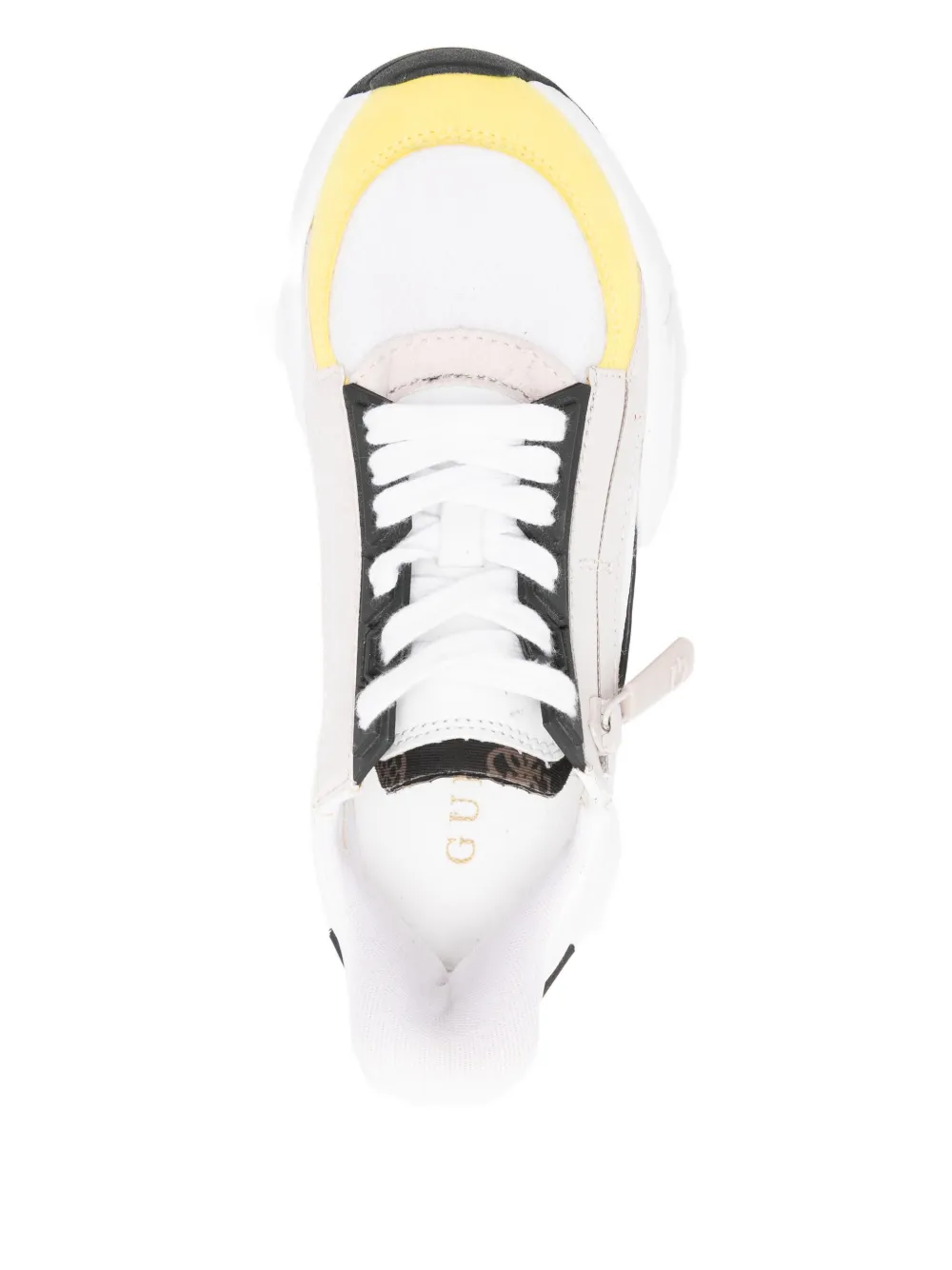 GUESS USA zip-detail panelled sneakers White