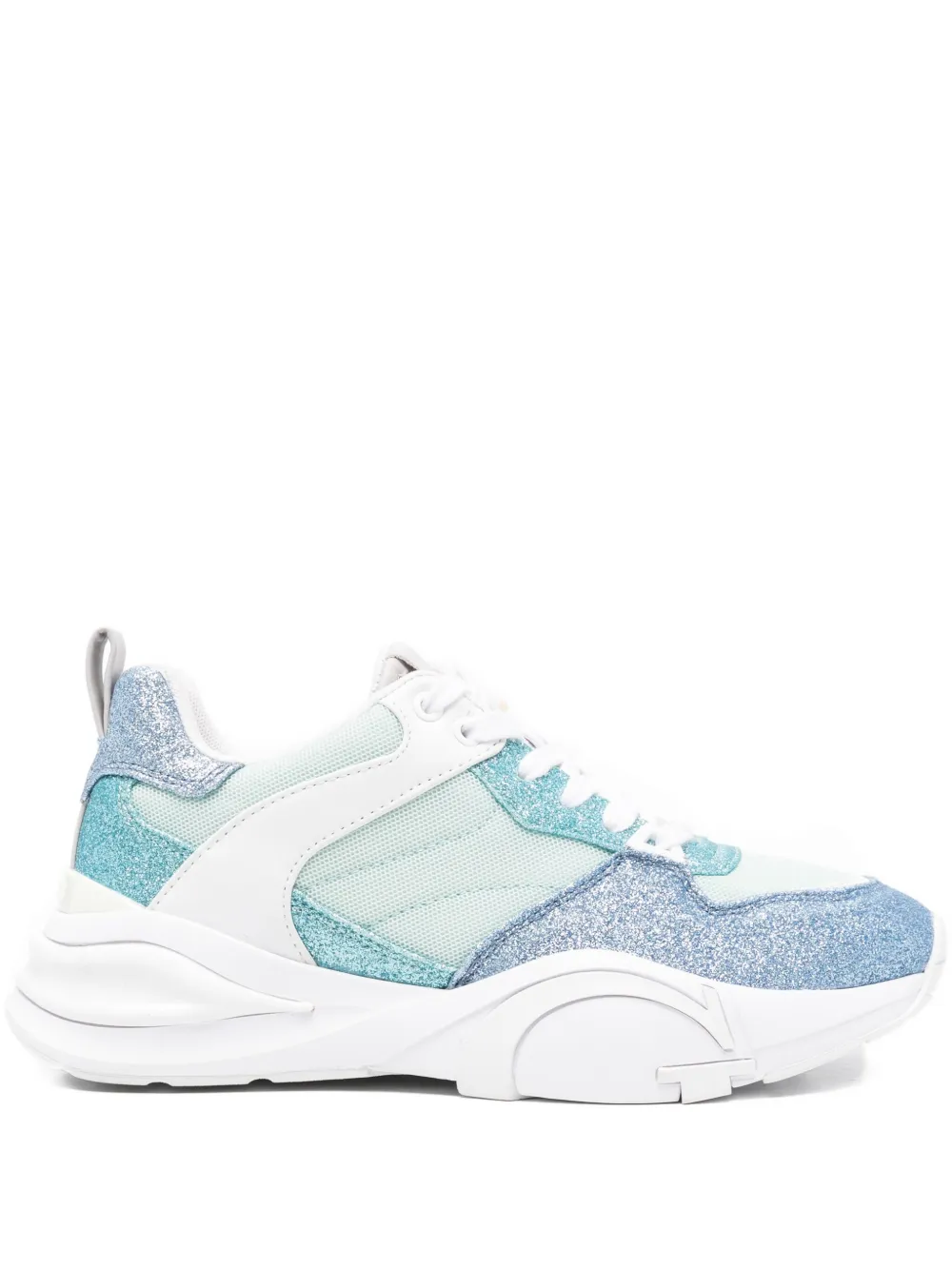GUESS USA glitter panelled sneakers Blue