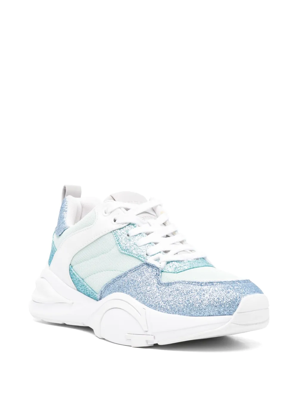 GUESS USA glitter panelled sneakers - Blauw