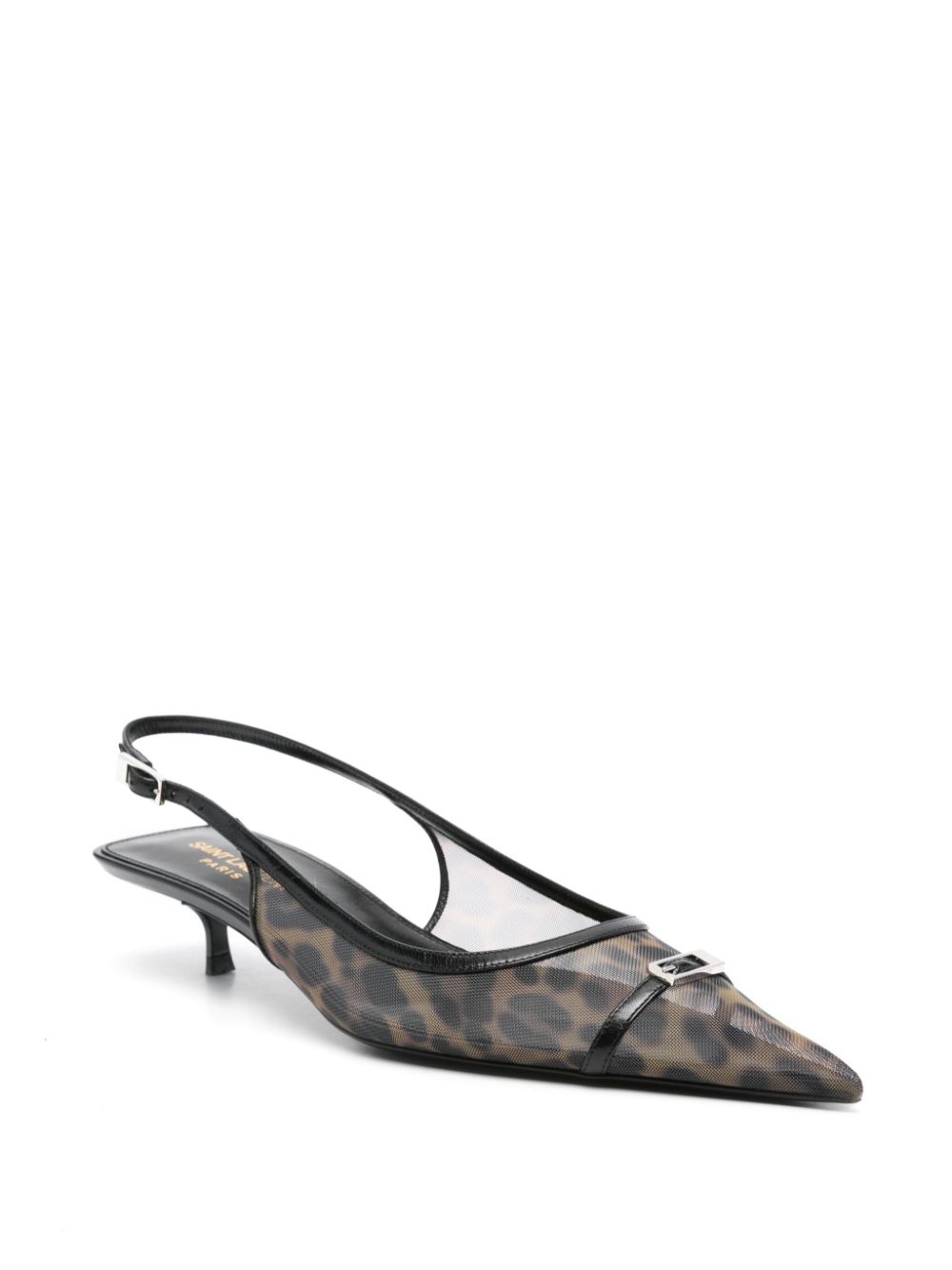 Saint Laurent 30mm Oxalis slingback pumps - Neutrals