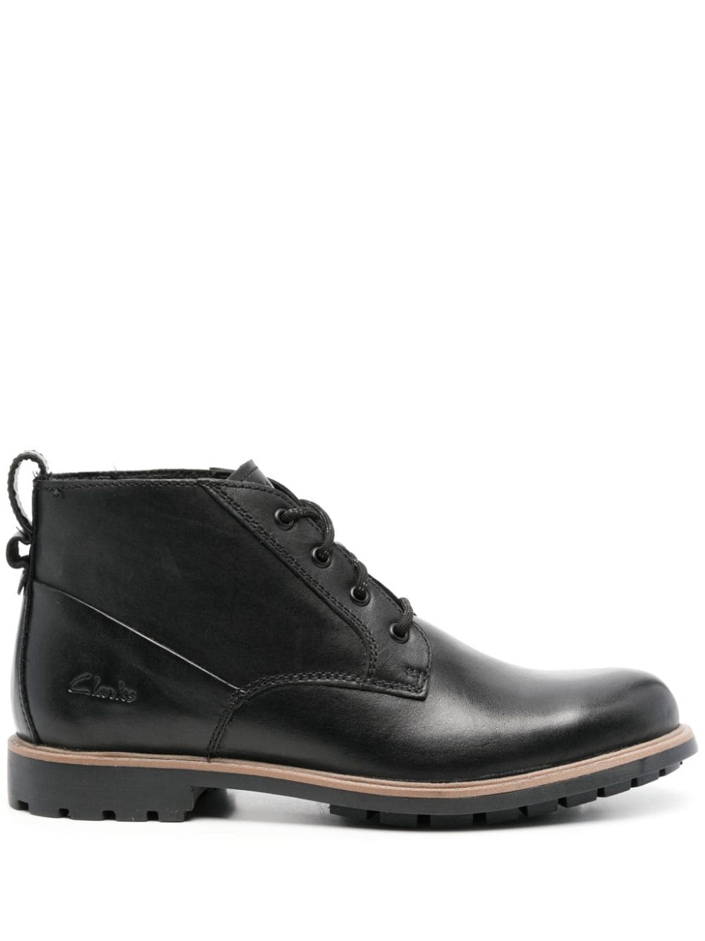 Clarks Westcombe Leather Ankle Boots In Black