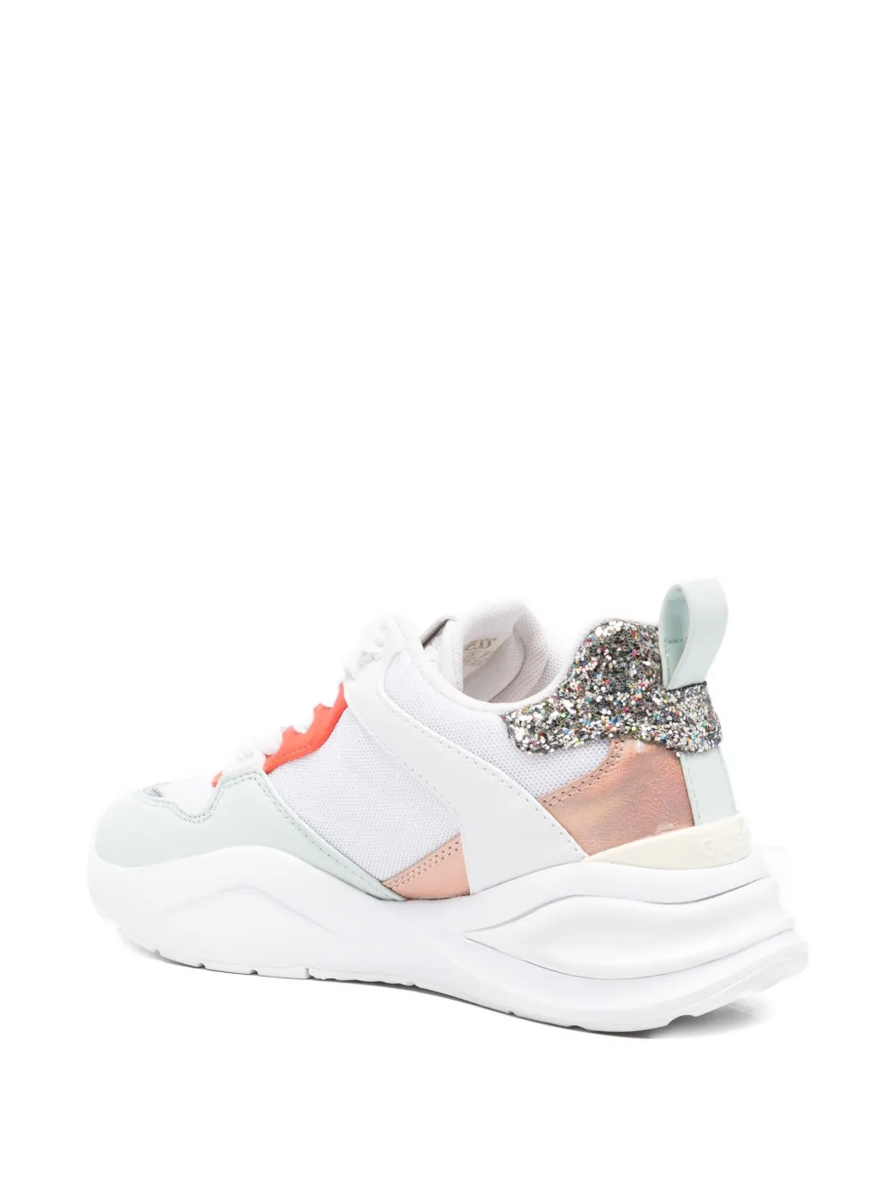 Guess Usa Glitter-panelled Chunky Sneakers In Multi