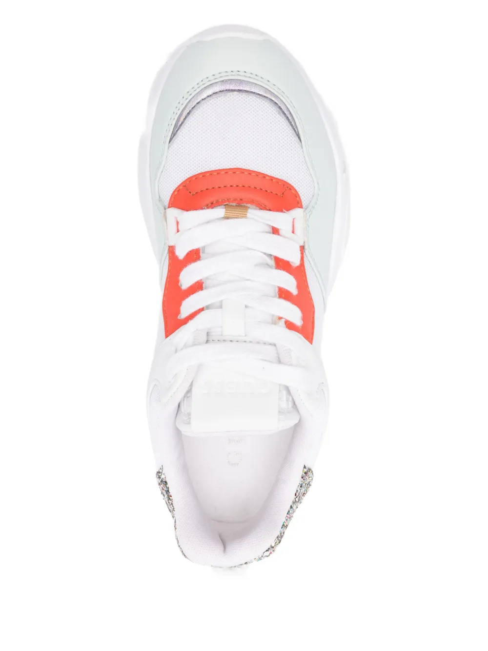 Guess Usa Glitter-panelled Chunky Sneakers In Multi