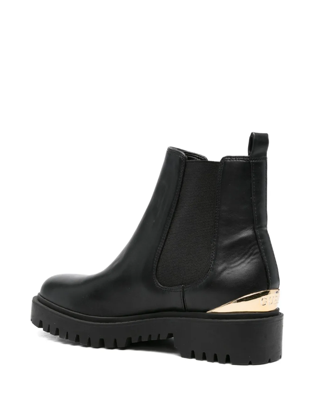 GUESS USA 40mm metallic-detail chelsea boots Black