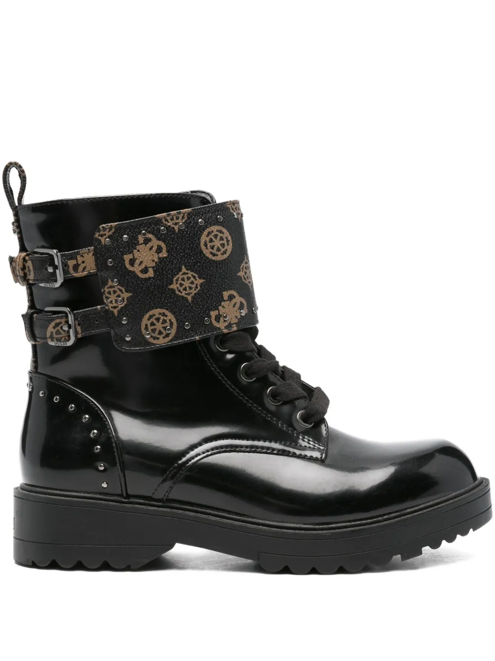 GUESS USA studded-detail biker boots Black