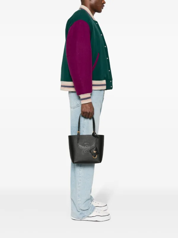 MCM Himmel レザートートバッグ | ブラック | FARFETCH JP