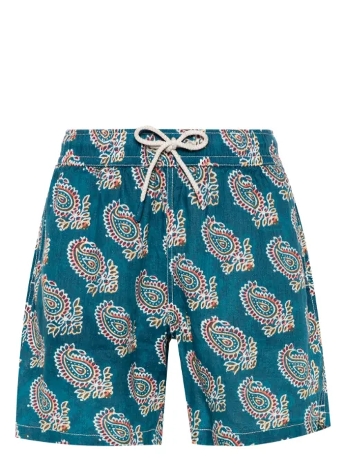 Short de bain Gustavia en lin - MC2 Saint Barth - Modalova