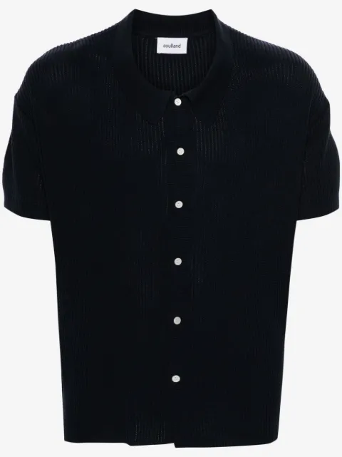 Soulland Ciel ribbed polo shirt
