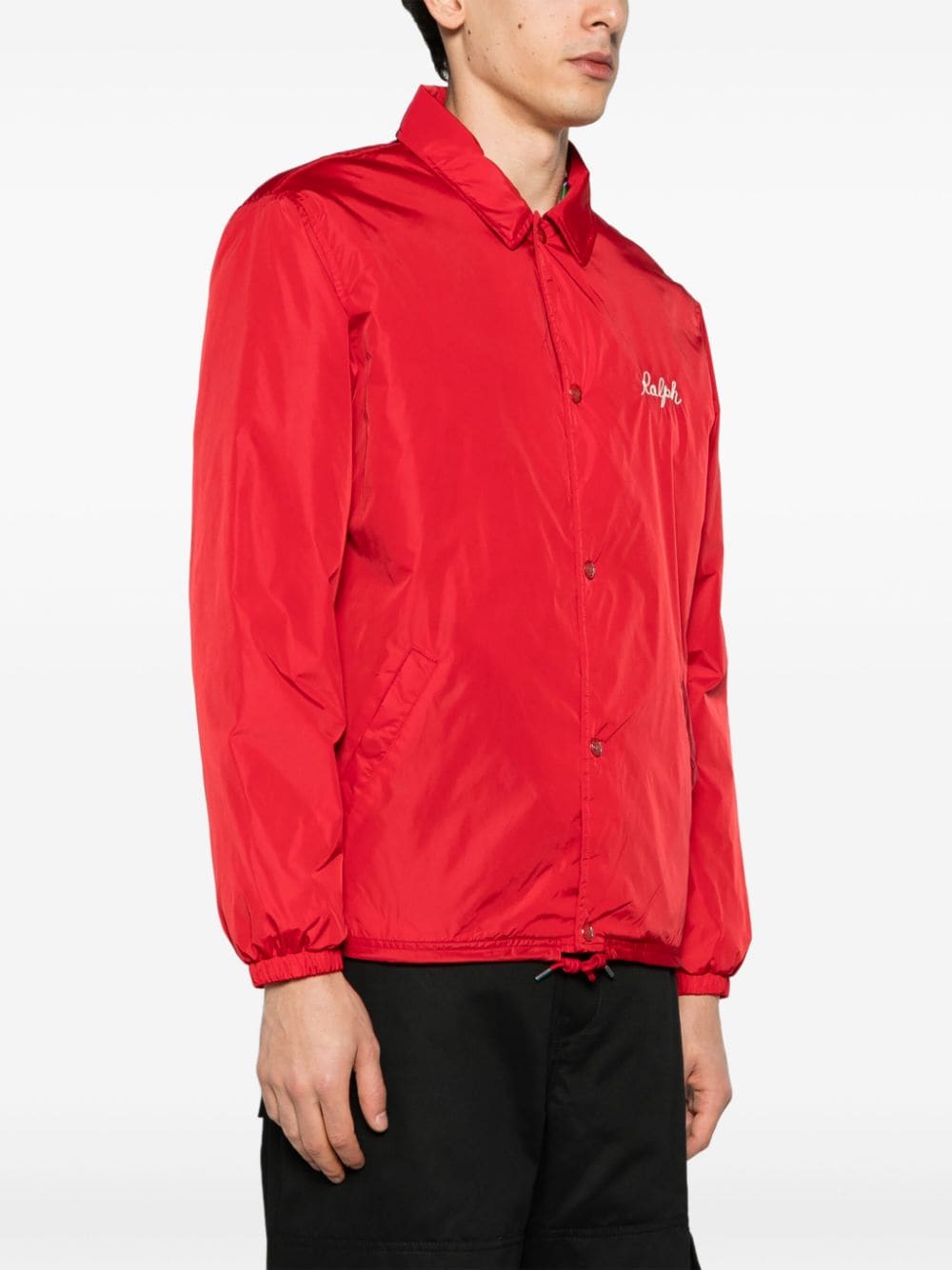 Shop Polo Ralph Lauren Classic-collar Bomber Jacket In Red