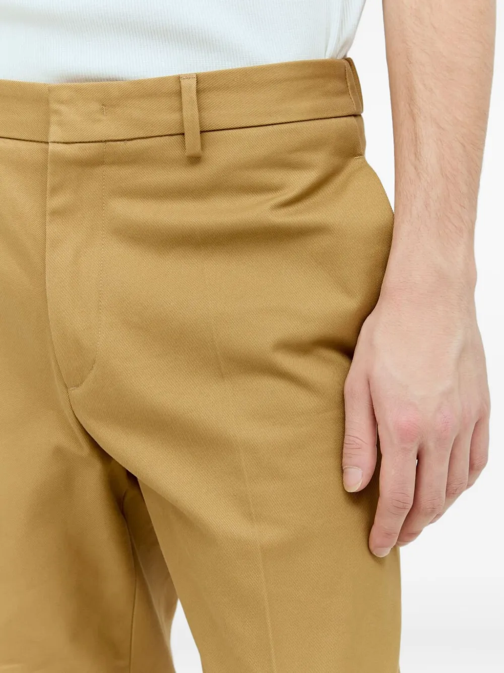 Jil Sander Men Gabardine Pants In Brown