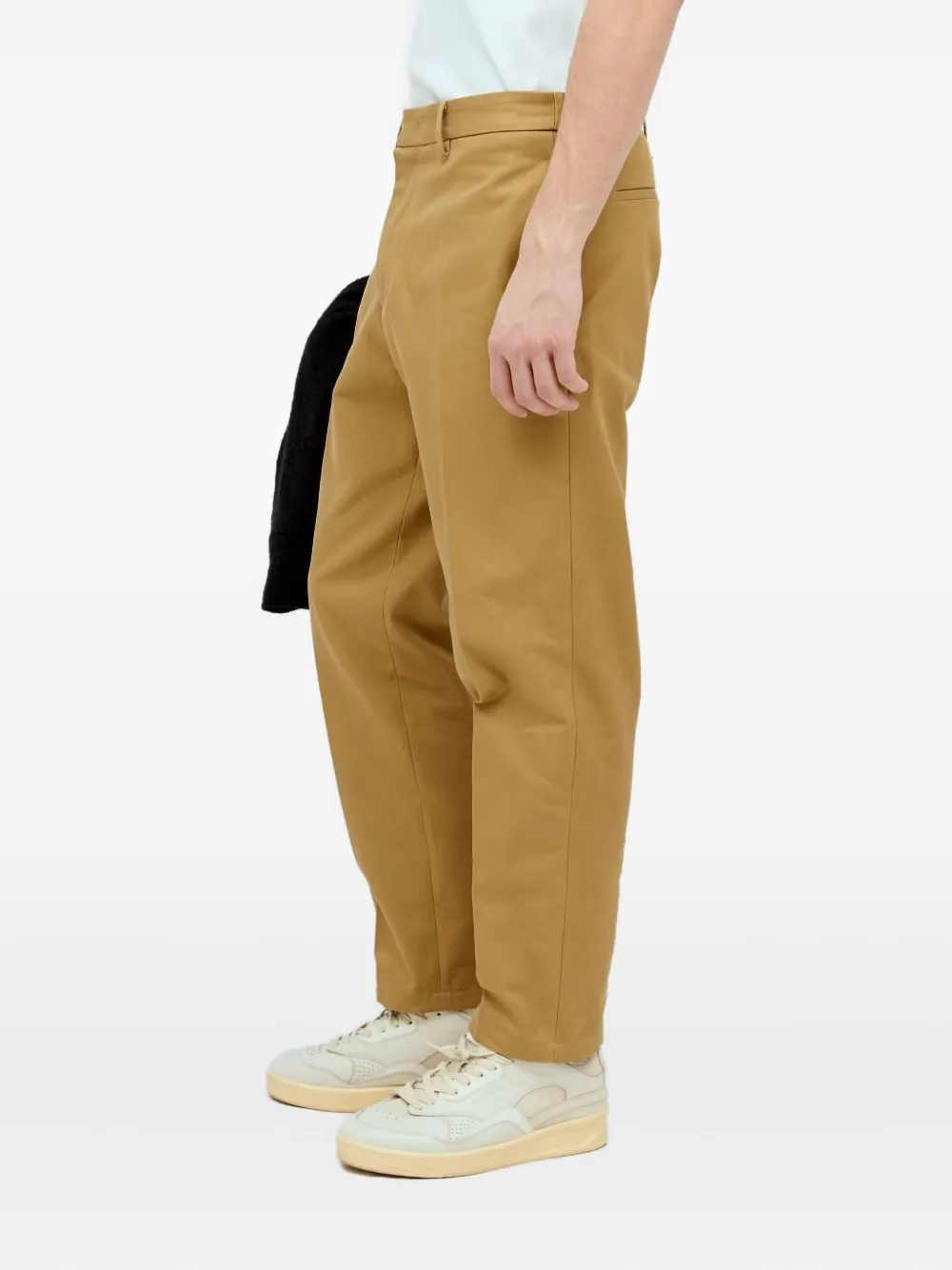 Jil Sander Men Gabardine Pants In Brown