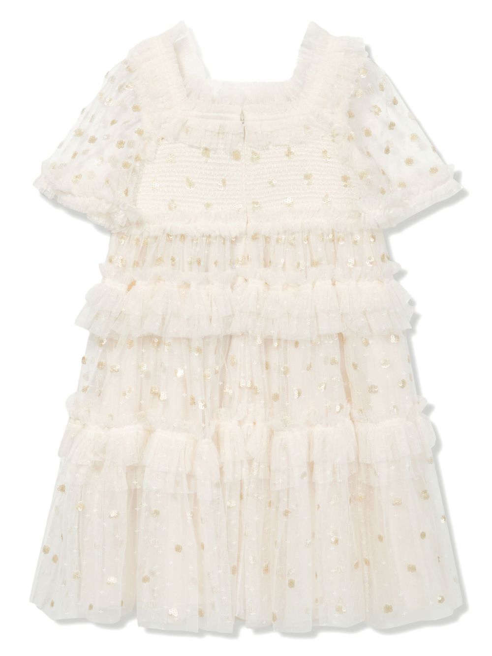Image 2 of NEEDLE & THREAD KIDS polka-dot smocked tulle dress