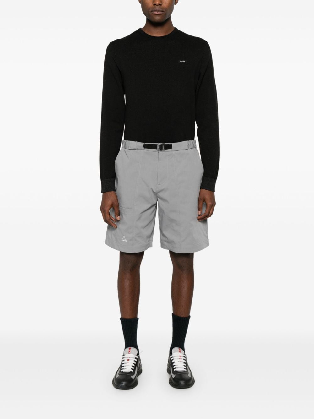 Shop Calvin Klein Logo-patch Jumper In Black