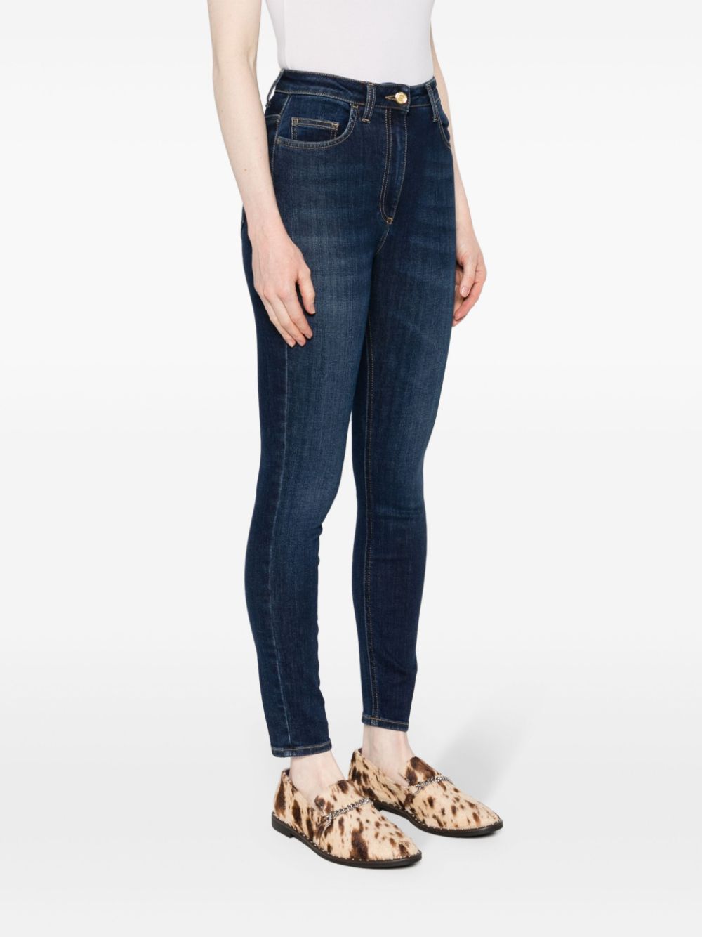 Elisabetta Franchi Skinny jeans Blauw