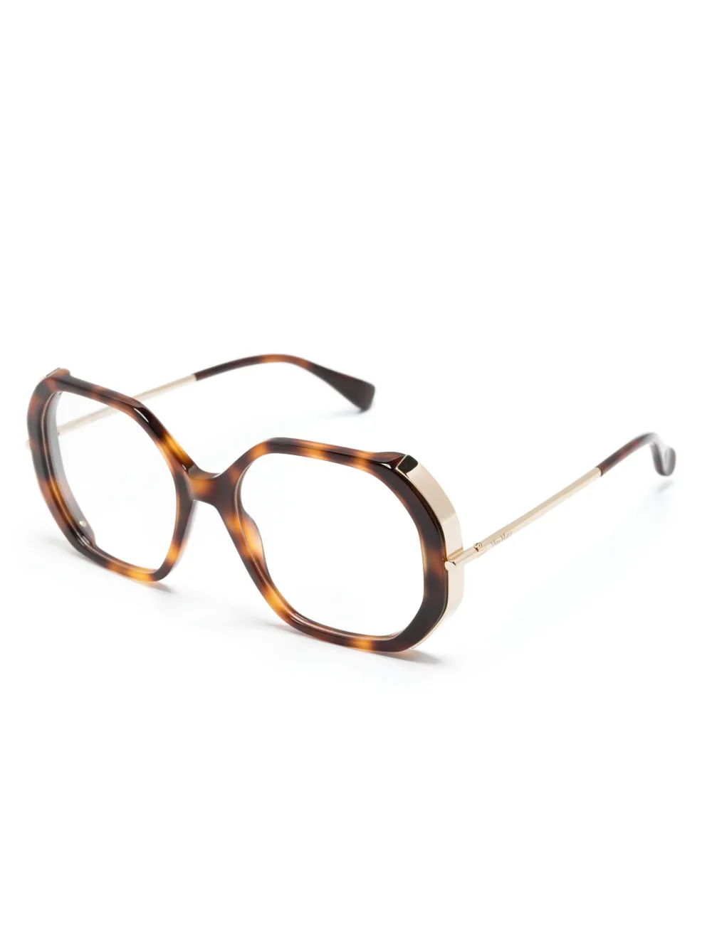 Max Mara Eyewear Bril met oversized montuur - Bruin
