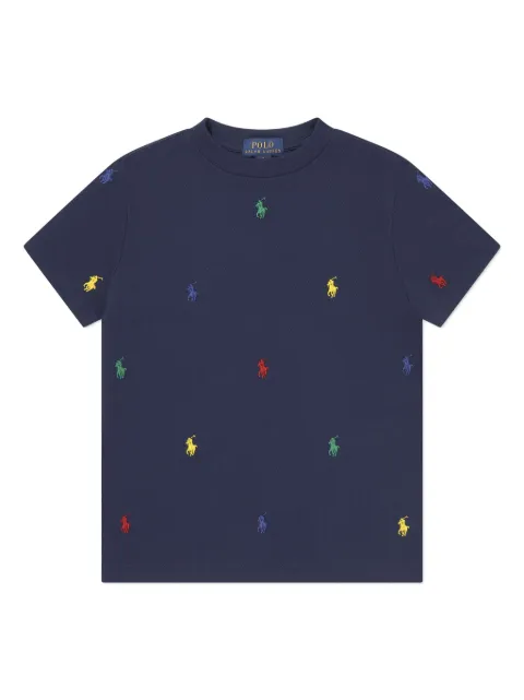 POLO RALPH LAUREN KIDS T-shirt con ricamo