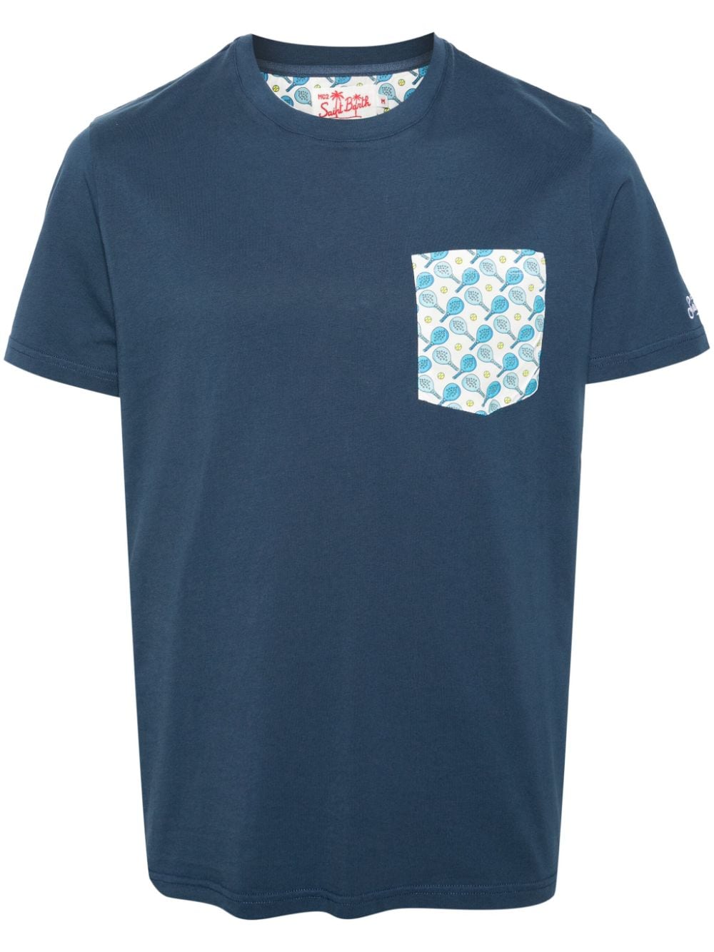 MC2 Saint Barth T-shirt met padelprint Blauw