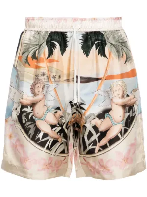 AMIRI タイダイ ショートパンツ | ブルー | FARFETCH JP