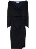 CHIARA BONI La Petite Robe Silveria gathered lurex dress - Blue