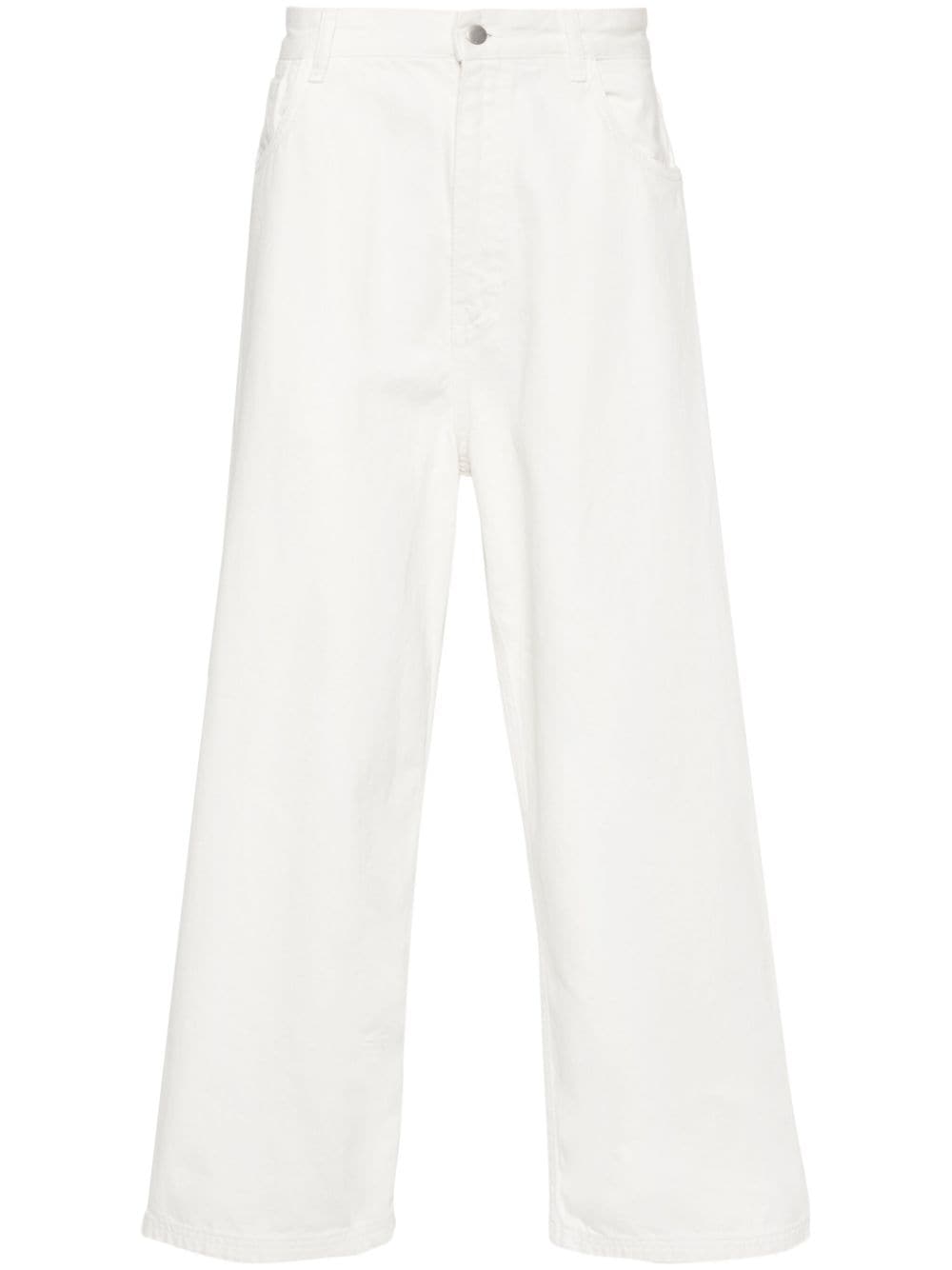 Studio Nicholson Pyad jeans met wijde pijpen Wit