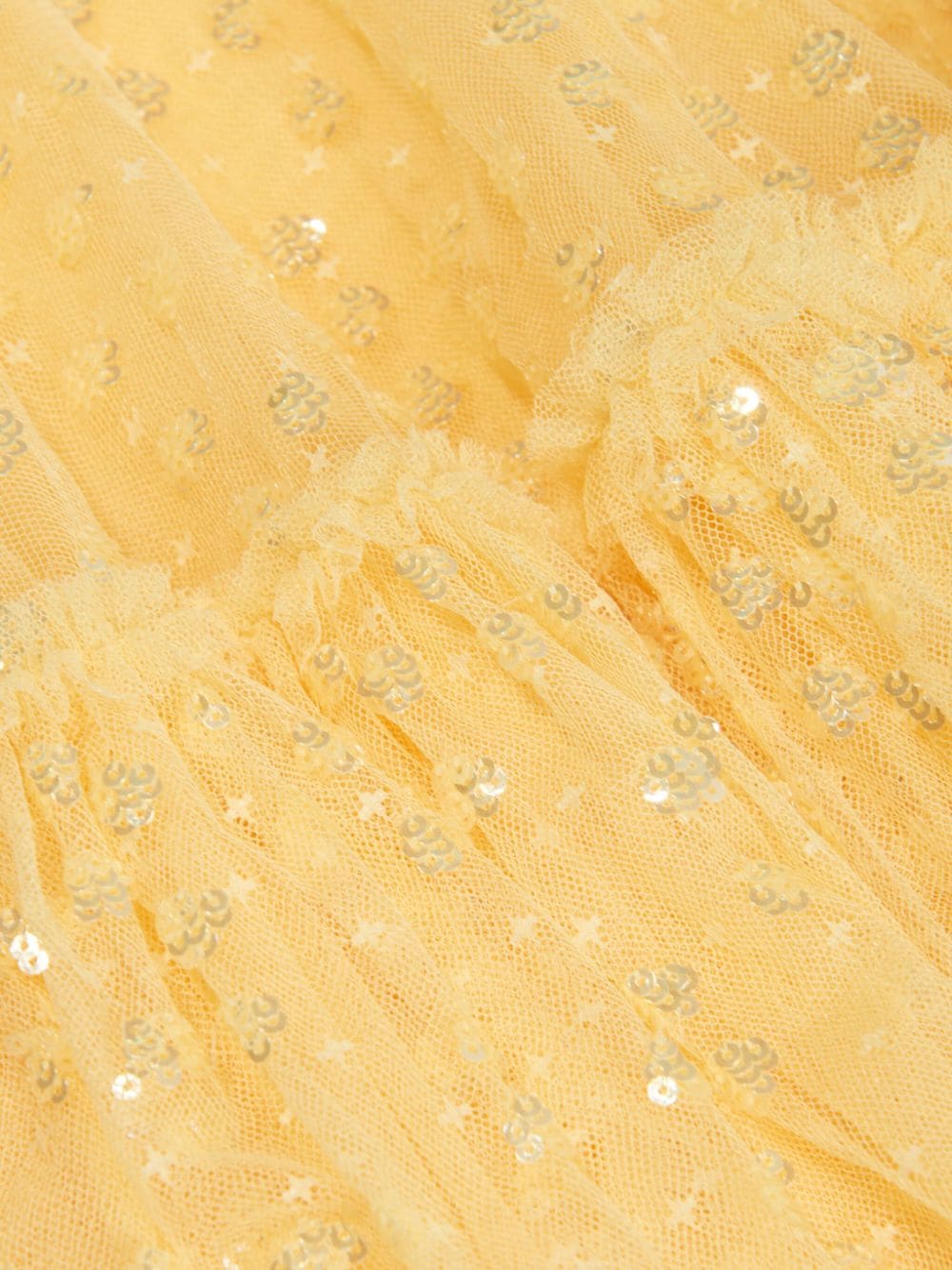 NEEDLE & THREAD KIDS Raindrop jurk verfraaid met pailletten Geel