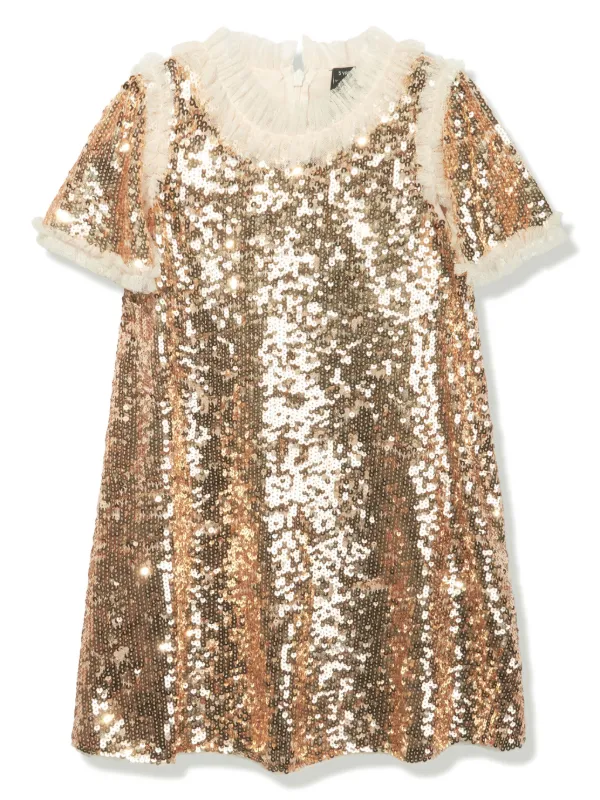 Kids gold sequin dress outlet